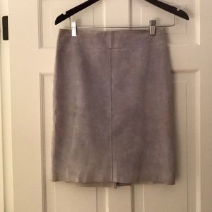 Suede Exoress pencil skirt